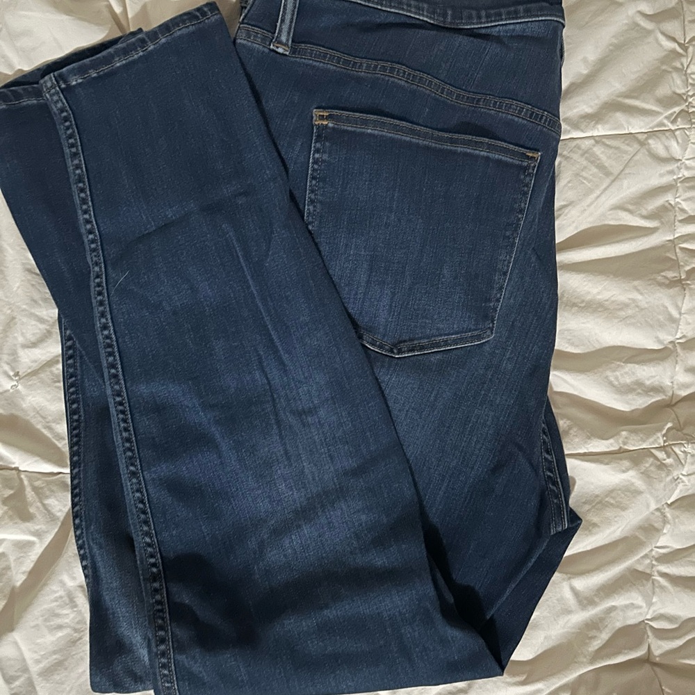 Madewell Dark Blue High-Rise Skinny Jeans